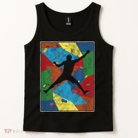 Retro Bouldering Mountaineer Mountain Climber Rock Climbing Tank Top thumb 2