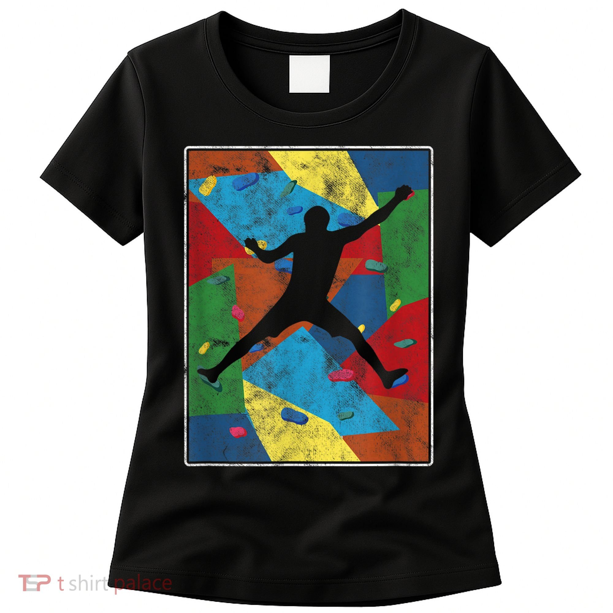 Retro Bouldering Mountaineer Mountain Climber Rock Climbing Women's T-Shirt