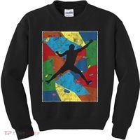 Retro Bouldering Mountaineer Mountain Climber Rock Climbing Kids Sweatshirt thumb 0