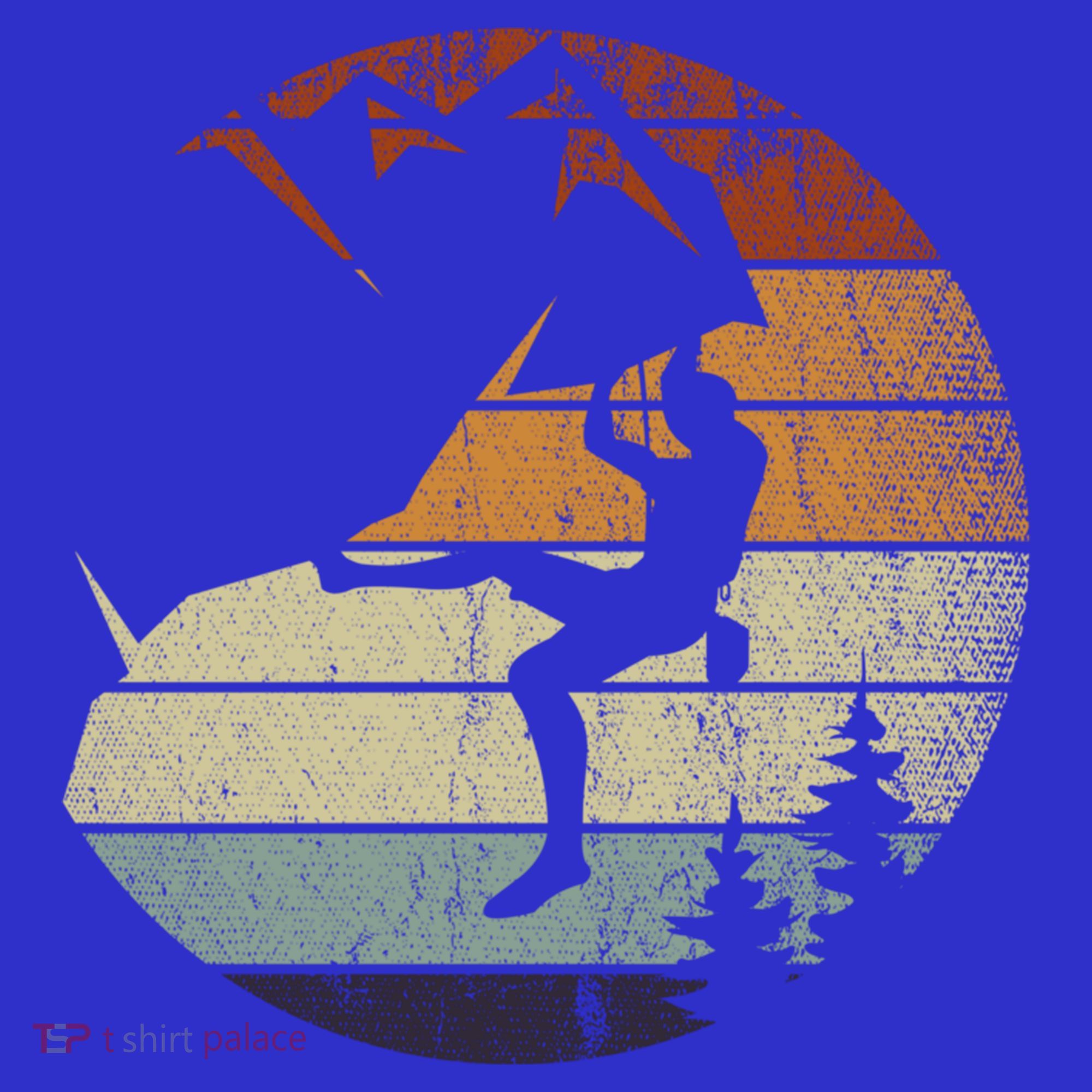 Retro Bouldering Mountain Climber Climb Sports Rock Climbing Gift Coaster