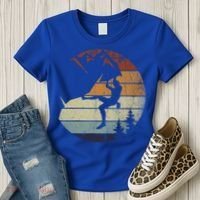 Retro Bouldering Mountain Climber Climb Sports Rock Climbing Gift Women's T-Shirt thumb 3