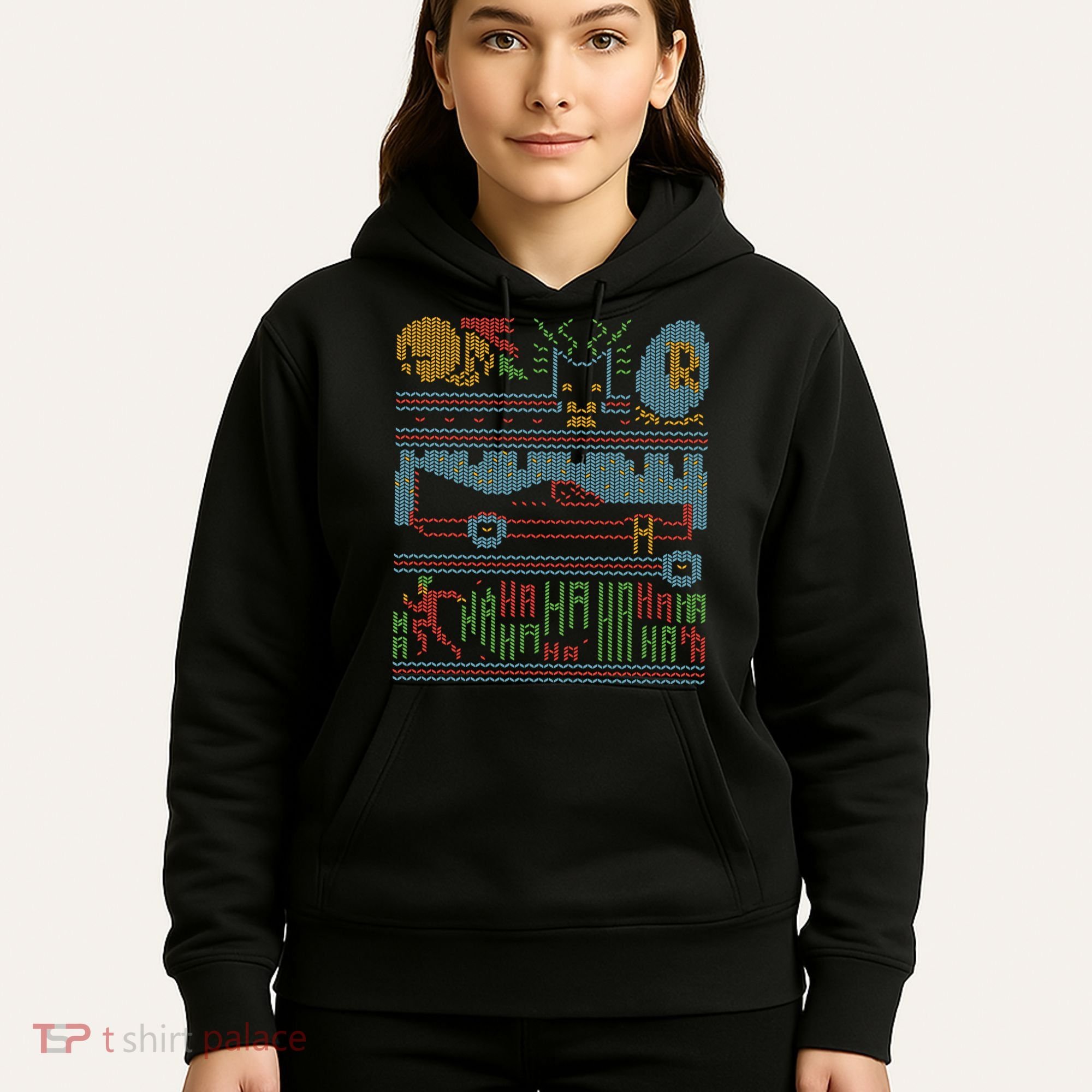 Retro Bat Mobile Gamer Nerdy Ugly Christmas Hoodie