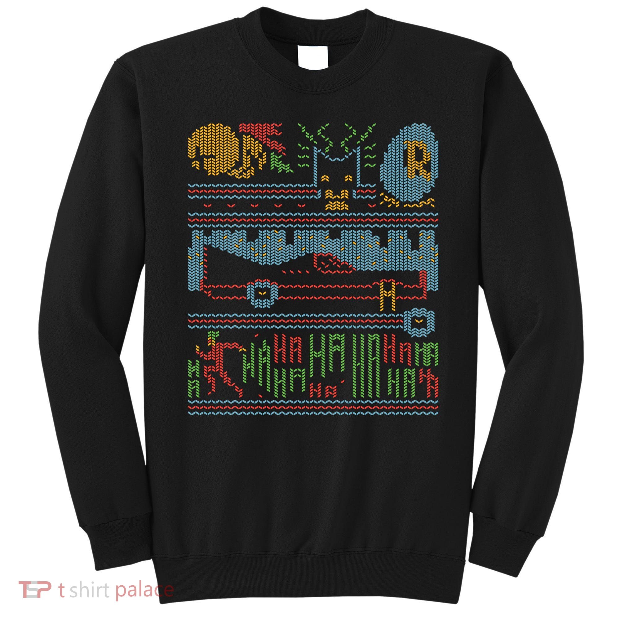 Retro Bat Mobile Gamer Nerdy Ugly Christmas Sweatshirt