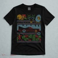 Retro Bat Mobile Gamer Nerdy Ugly Christmas T-Shirt thumb 5