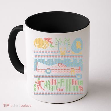 Retro Bat Mobile Gamer Nerdy Ugly Christmas Coffee Mug