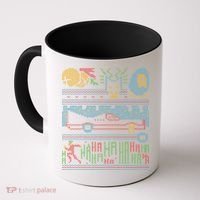 Retro Bat Mobile Gamer Nerdy Ugly Christmas Coffee Mug thumb 0