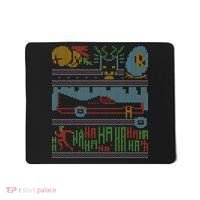 Retro Bat Mobile Gamer Nerdy Ugly Christmas Mousepad thumb 0