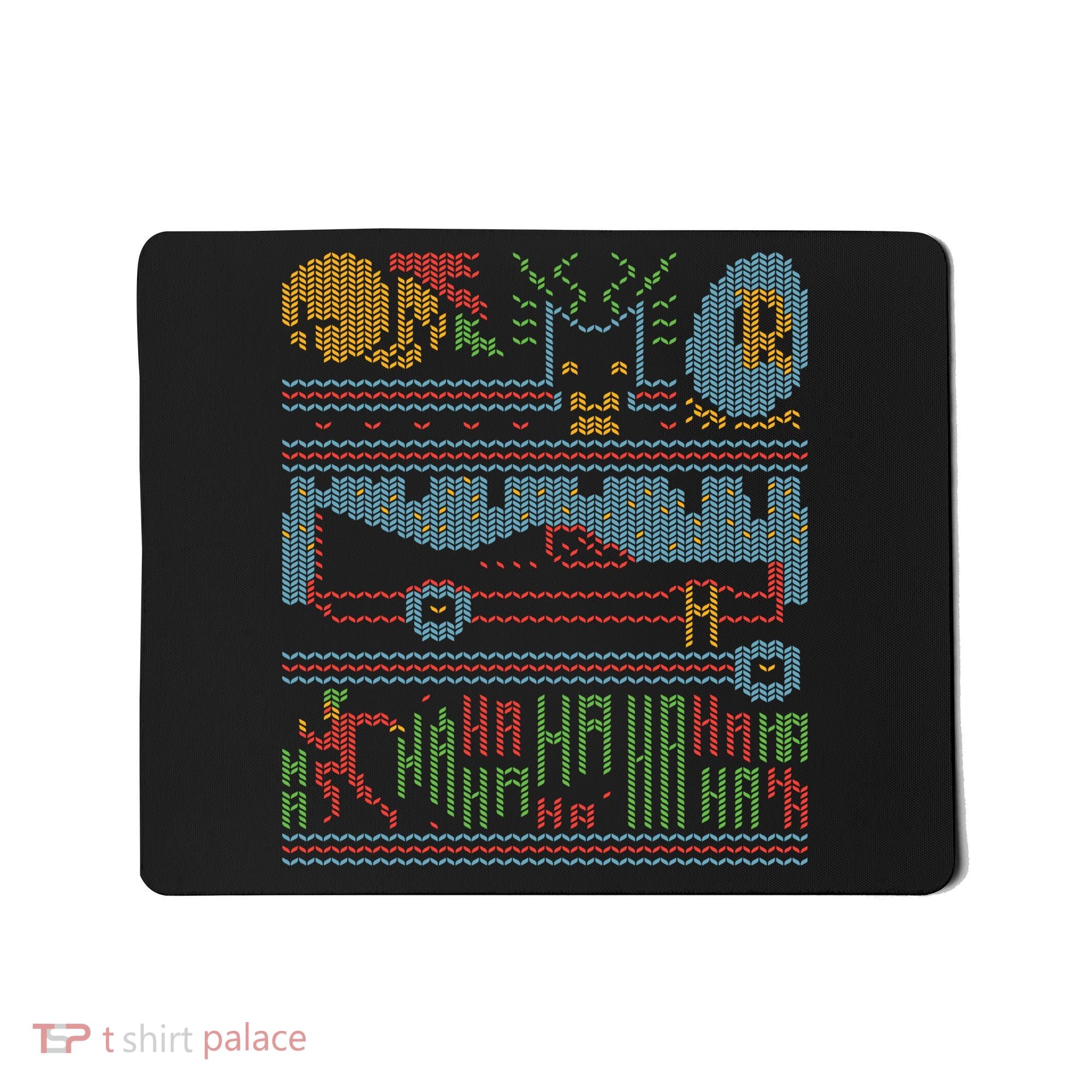 Retro Bat Mobile Gamer Nerdy Ugly Christmas Mousepad