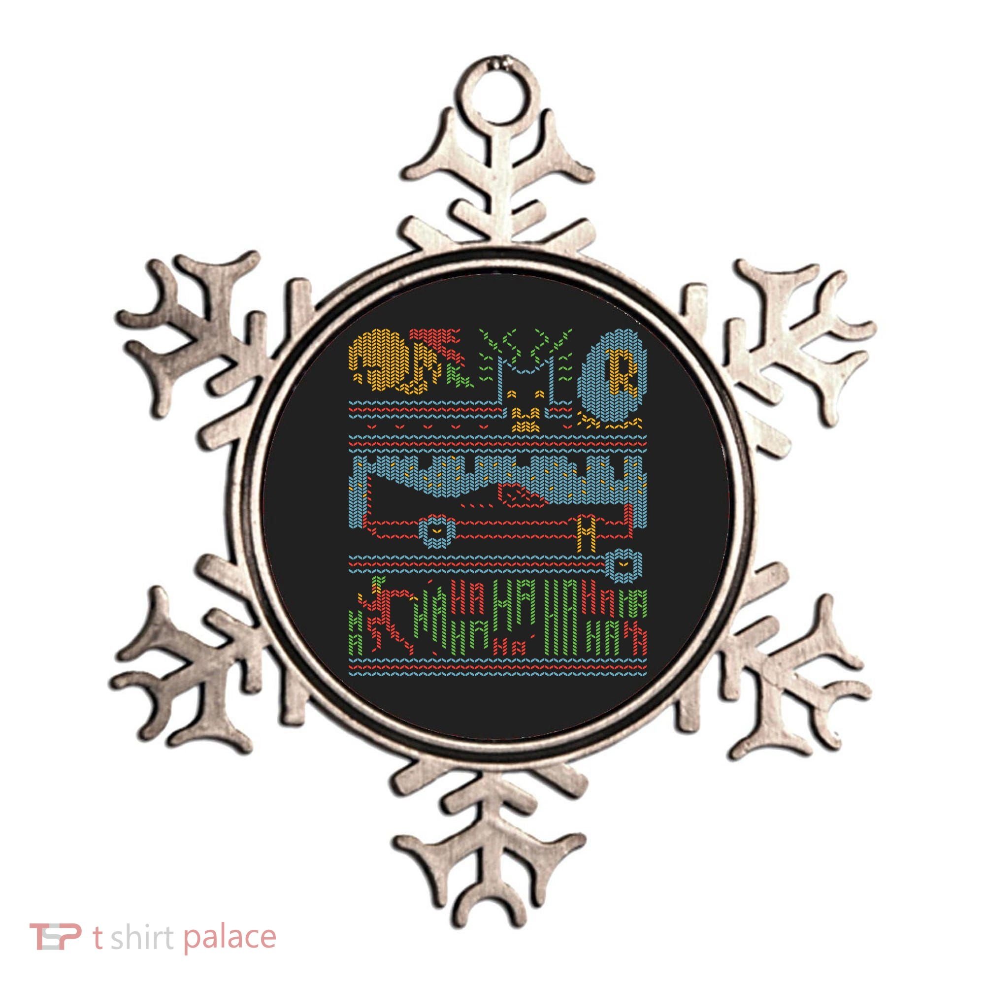 Retro Bat Mobile Gamer Nerdy Ugly Christmas Ornament