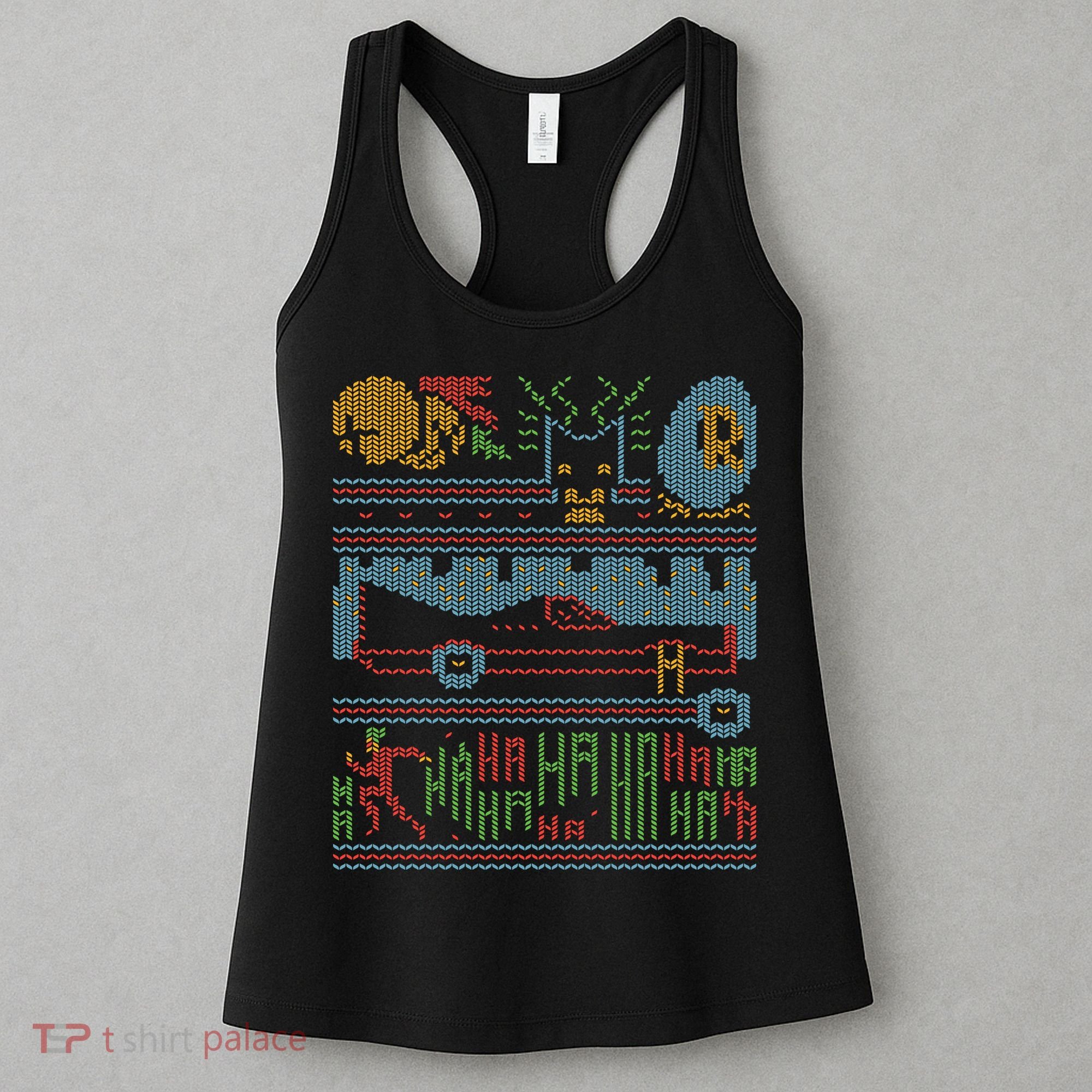 Retro Bat Mobile Gamer Nerdy Ugly Christmas Women's Tank Top