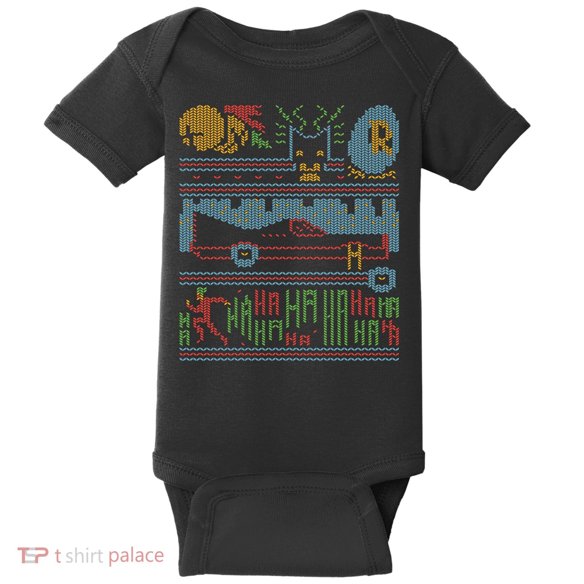 Retro Bat Mobile Gamer Nerdy Ugly Christmas Baby Bodysuit