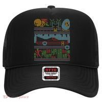 Retro Bat Mobile Gamer Nerdy Ugly Christmas Hat thumb 0