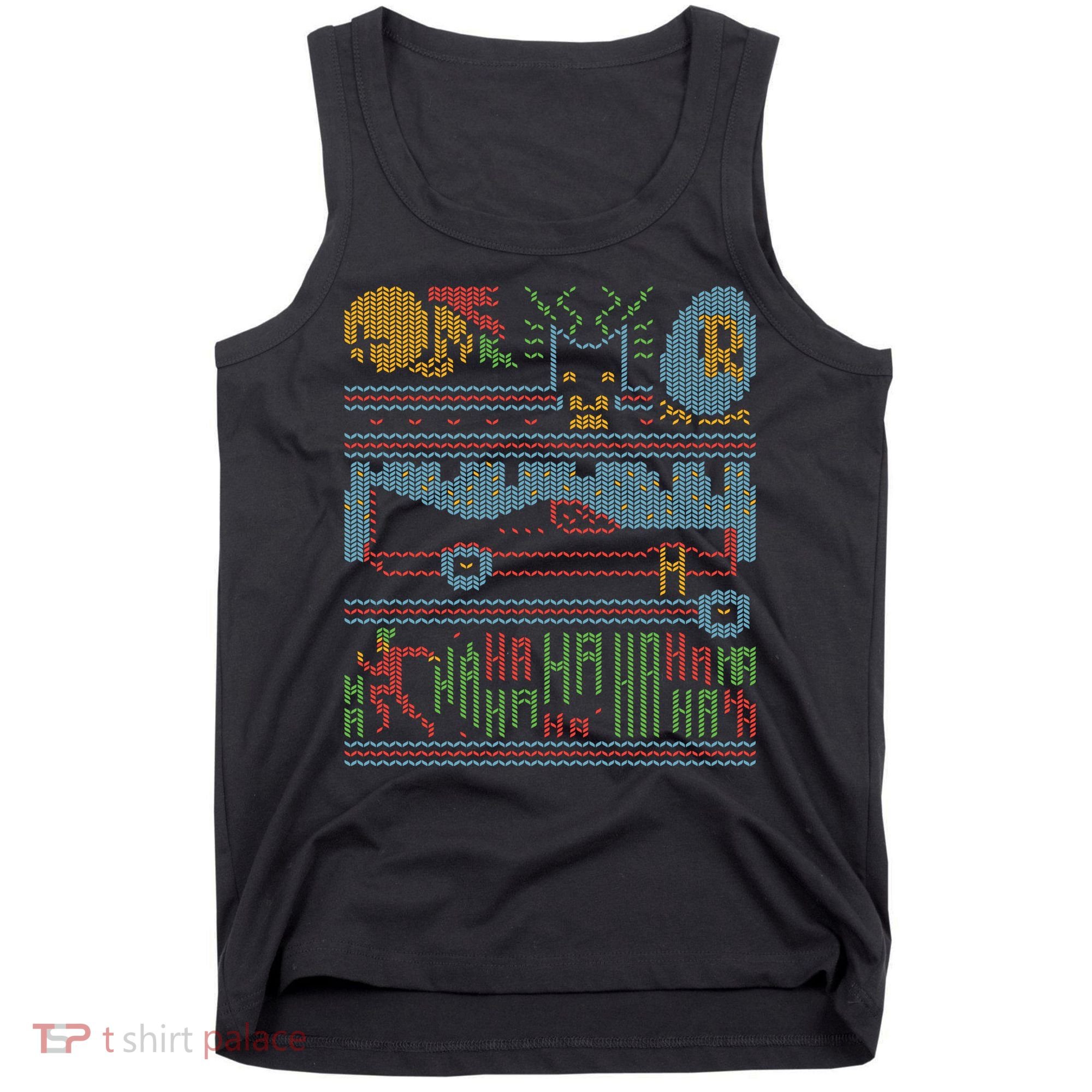 Retro Bat Mobile Gamer Nerdy Ugly Christmas Tank Top