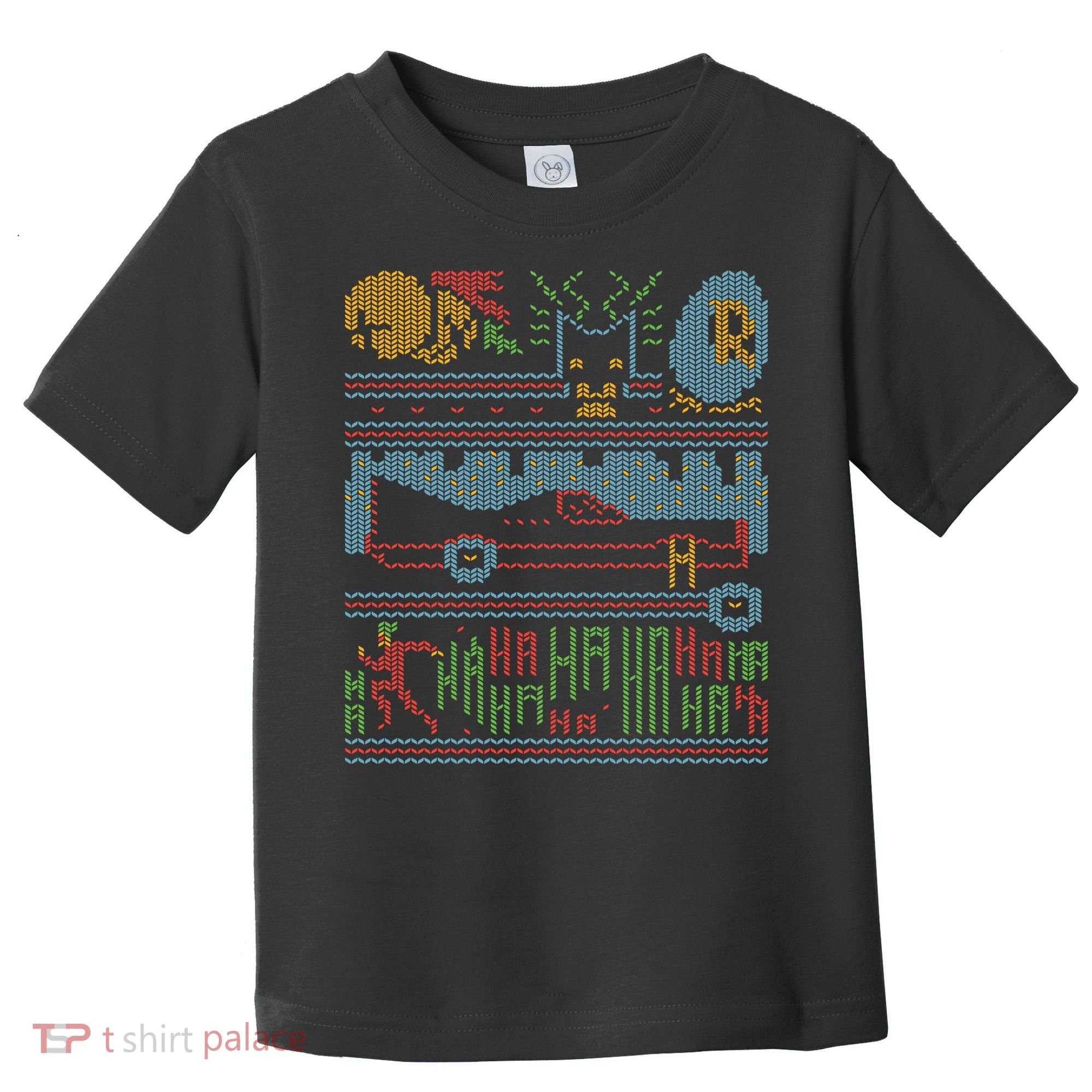 Retro Bat Mobile Gamer Nerdy Ugly Christmas Toddler T-Shirt