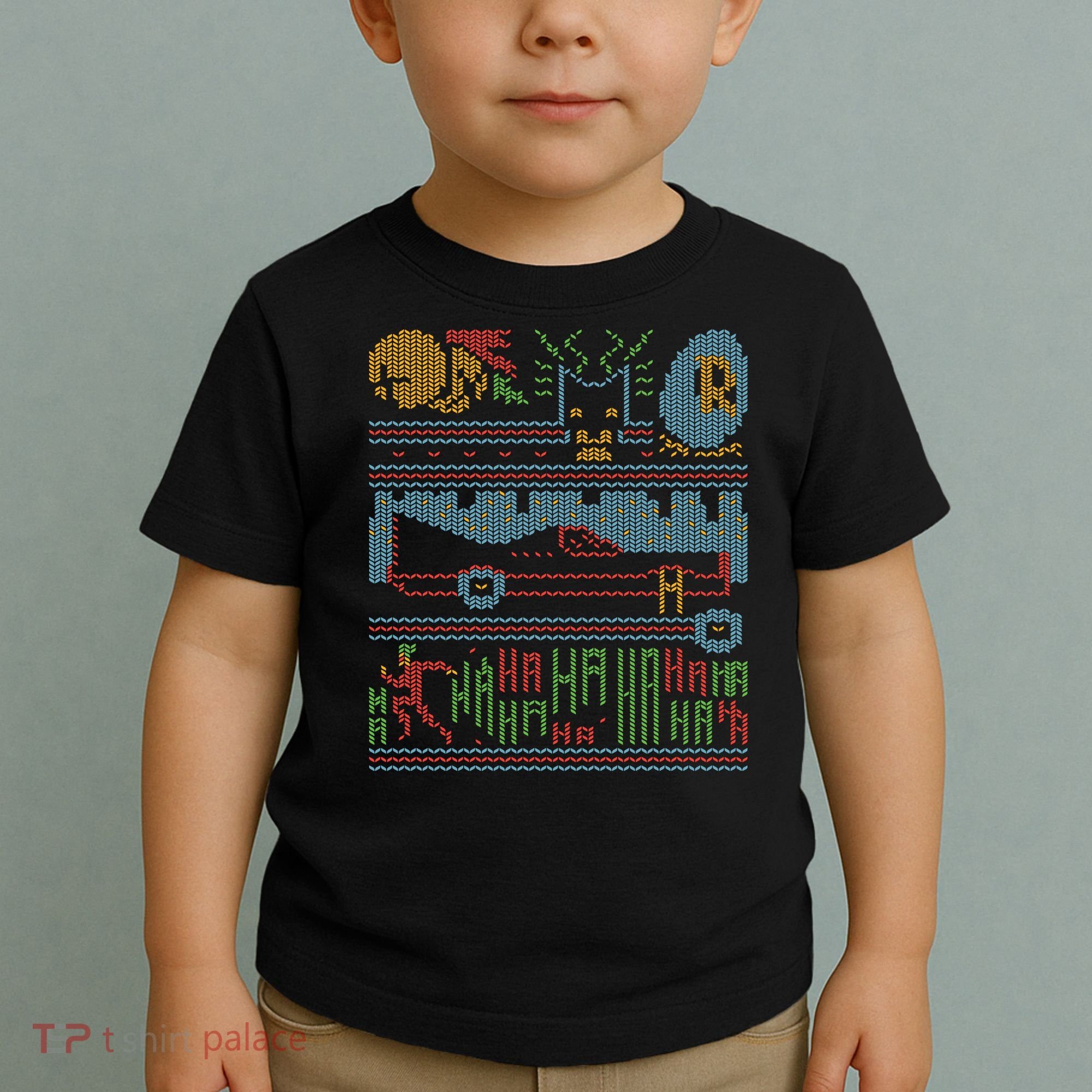 Retro Bat Mobile Gamer Nerdy Ugly Christmas Toddler T-Shirt