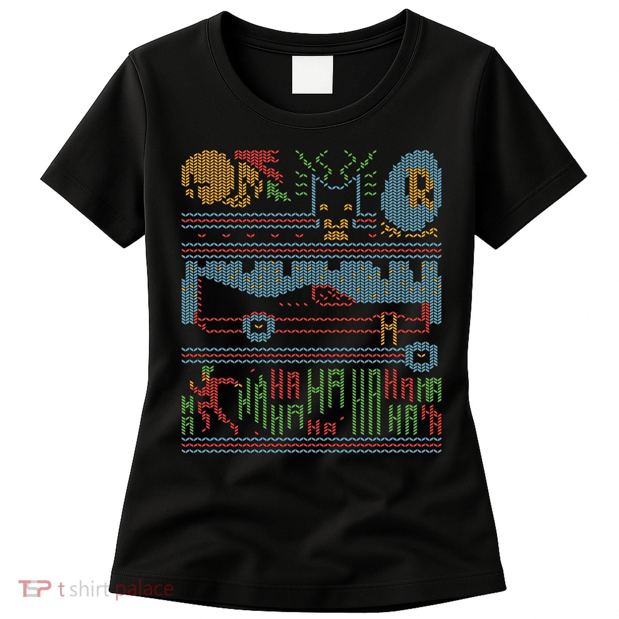 Retro Bat Mobile Gamer Nerdy Ugly Christmas Women's T-Shirt