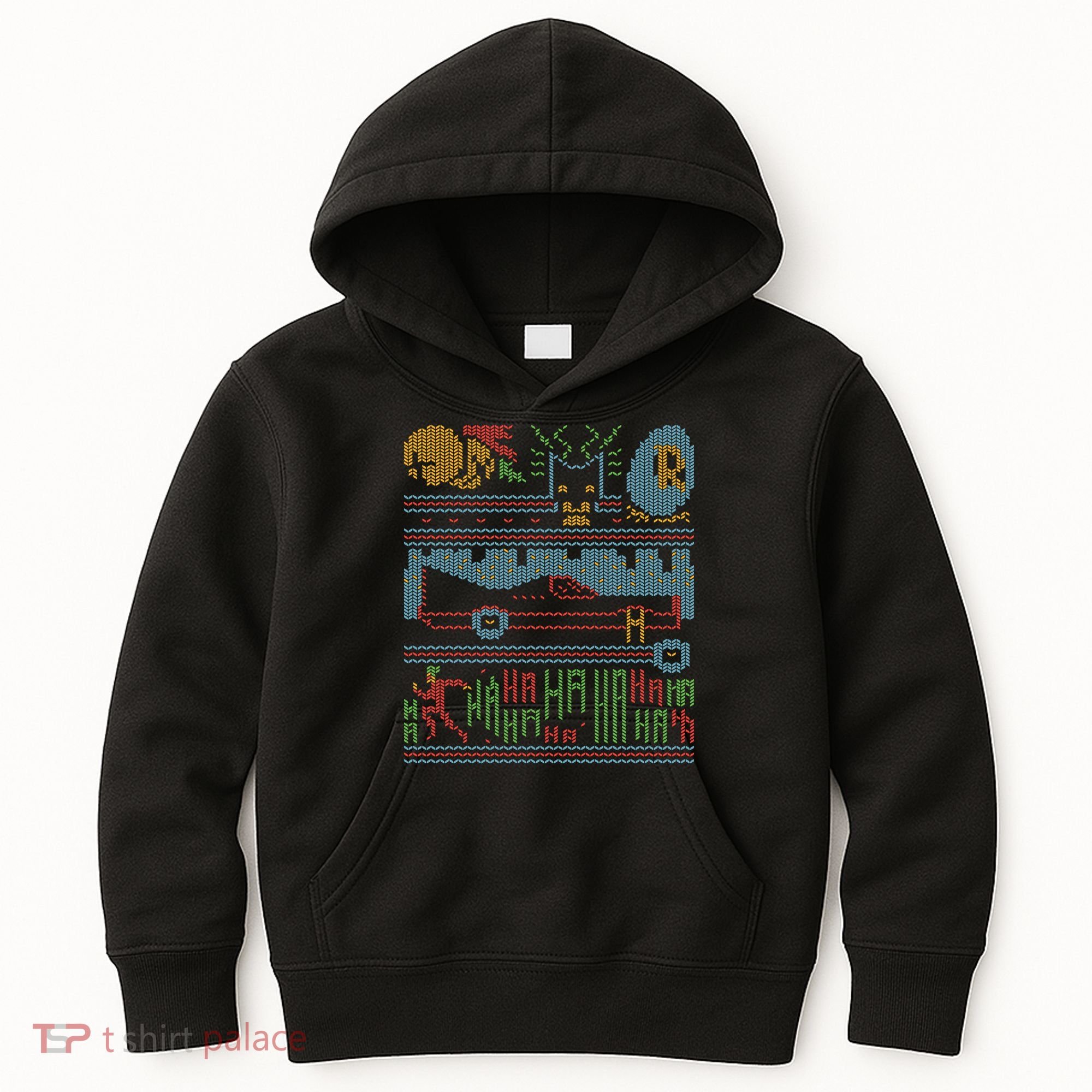 Retro Bat Mobile Gamer Nerdy Ugly Christmas Kids Hoodie