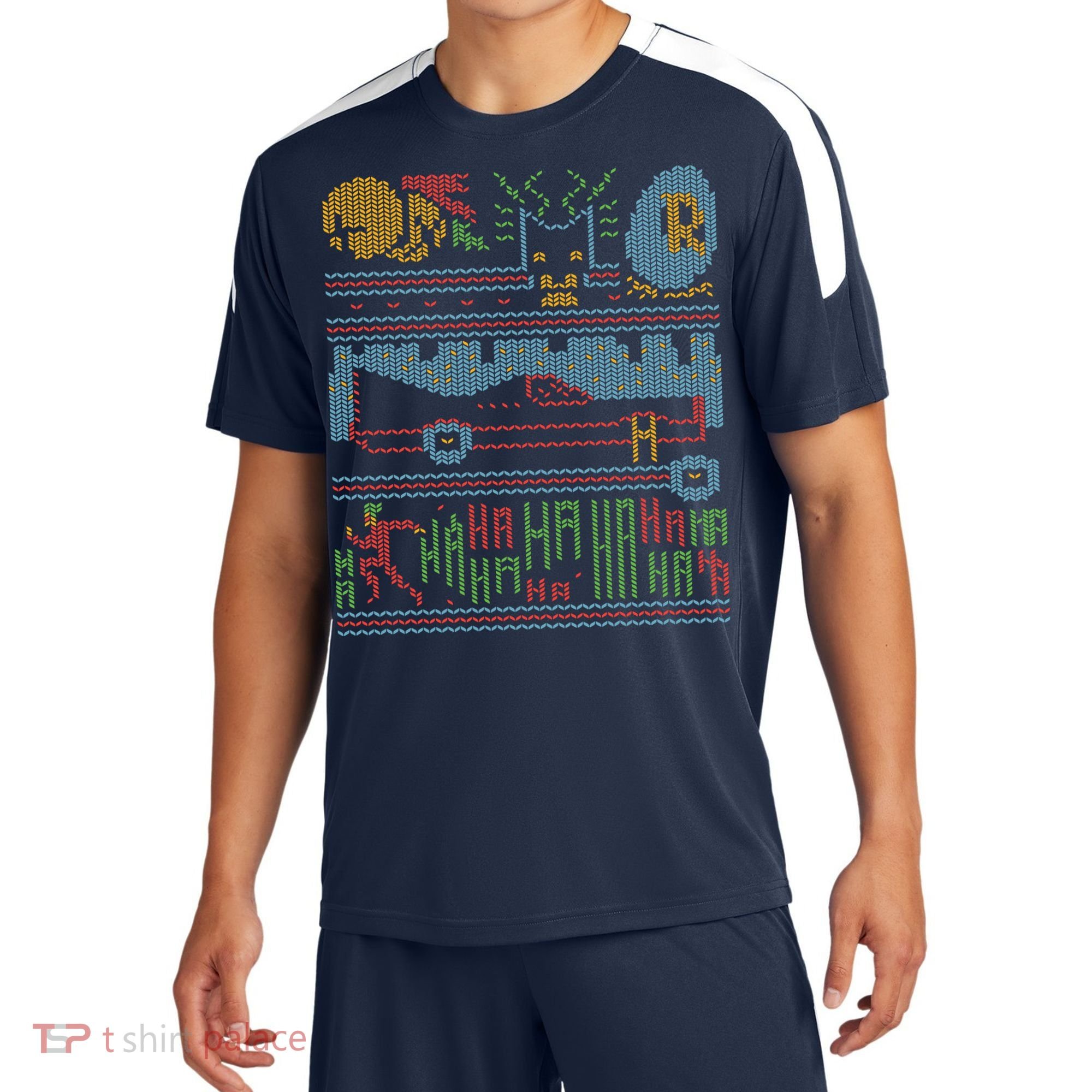 Retro Bat Mobile Gamer Nerdy Ugly Christmas Sport-Tek Competitor United Soccer Jersey