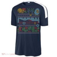 Retro Bat Mobile Gamer Nerdy Ugly Christmas Sport-Tek Competitor United Soccer Jersey thumb 2