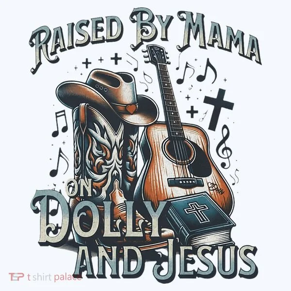 Raised By Mama On Dolly And Jesus Ornament