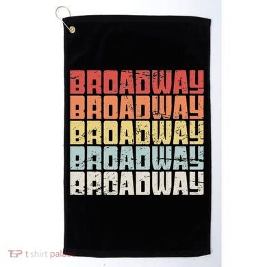 Retro Broadway Musical Theater Golf Towel
