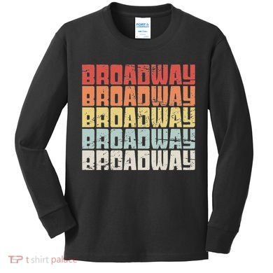 Retro Broadway Musical Theater Kids Long Sleeve Shirt