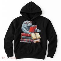 Reading Books Matching Bookworm Readers Librarian Hoodie thumb 0