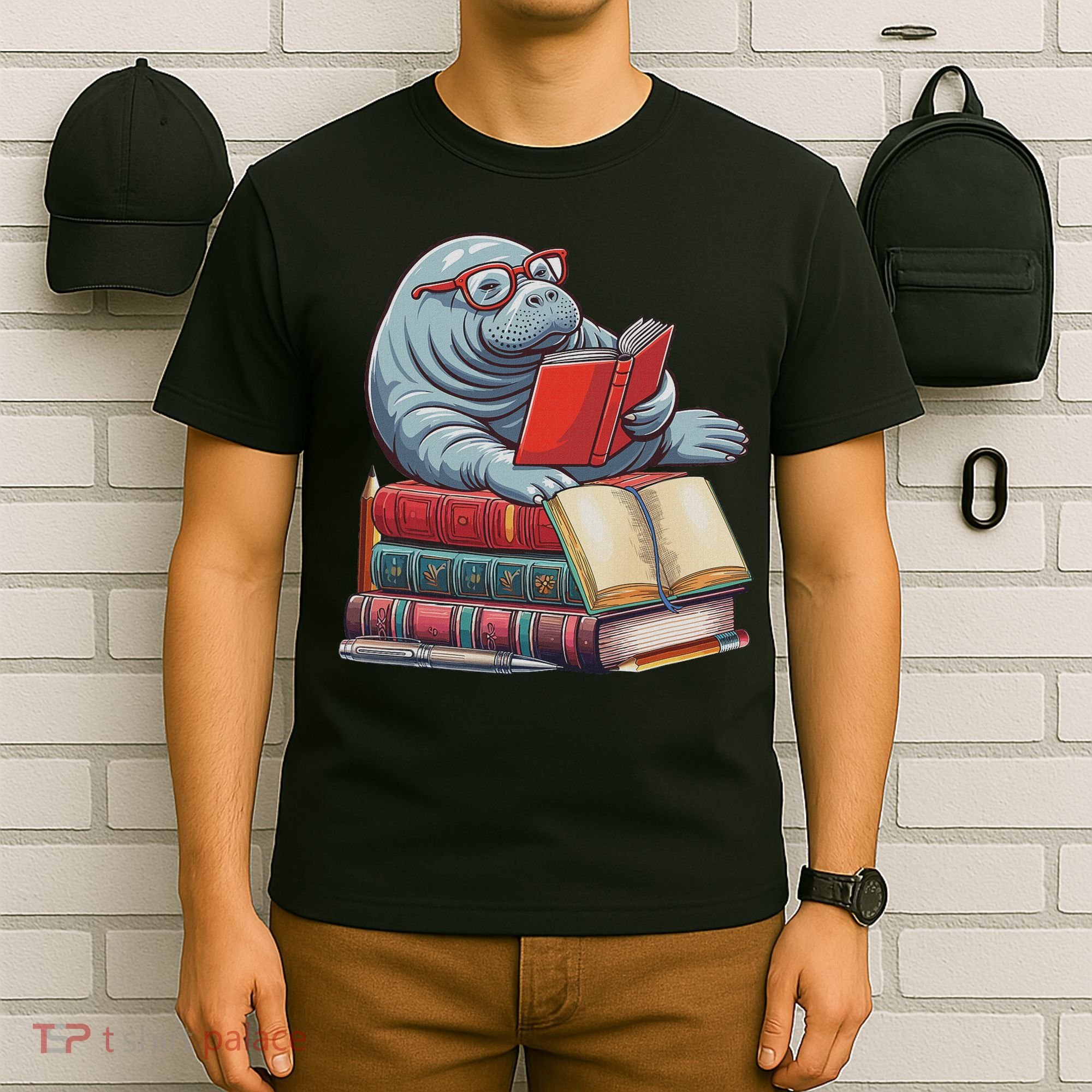 Reading Books Matching Bookworm Readers Librarian T-Shirt