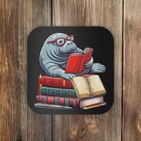 Reading Books Matching Bookworm Readers Librarian Coaster thumb 0
