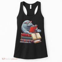 Reading Books Matching Bookworm Readers Librarian Women's Tank Top thumb 0