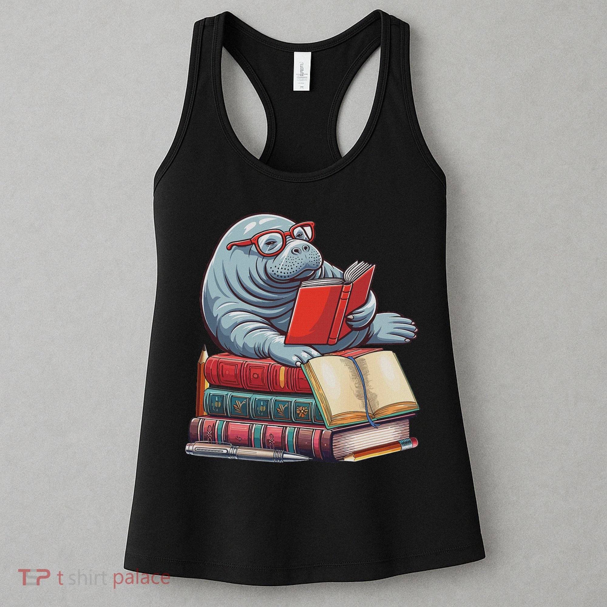 Reading Books Matching Bookworm Readers Librarian Women's Tank Top
