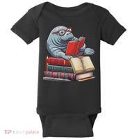 Reading Books Matching Bookworm Readers Librarian Baby Bodysuit thumb 0