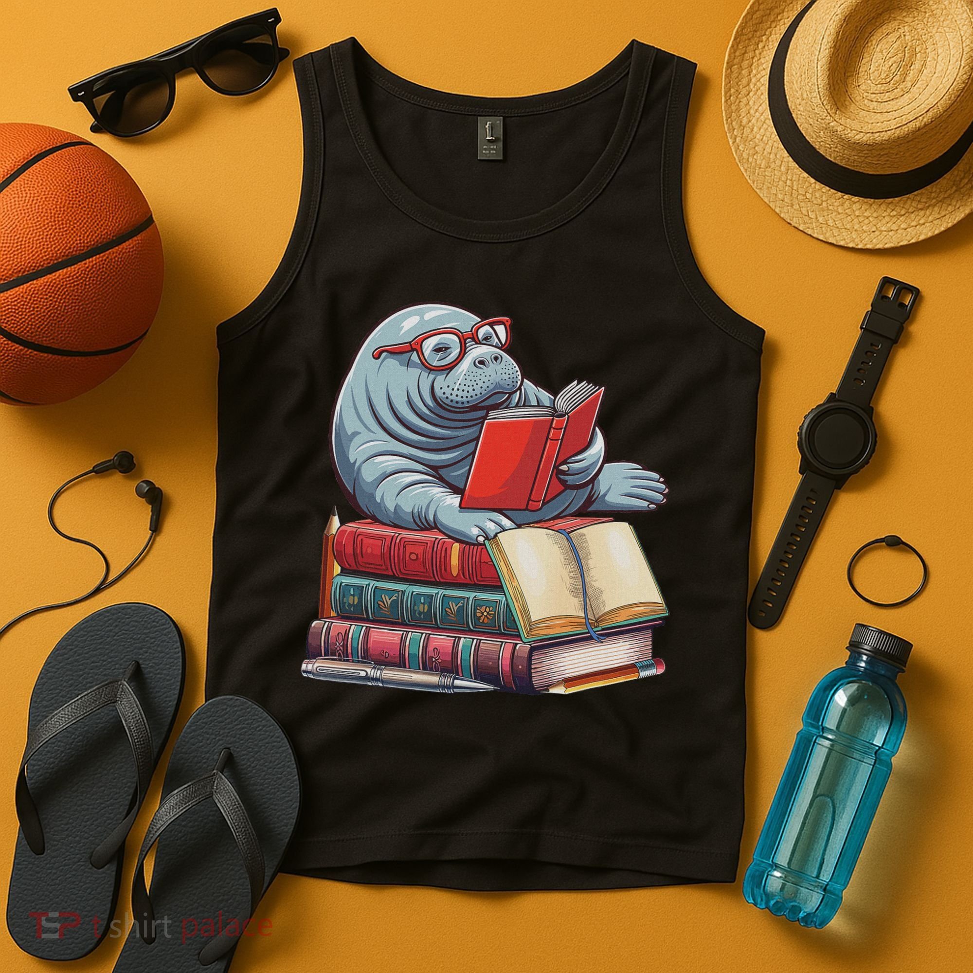 Reading Books Matching Bookworm Readers Librarian Tank Top