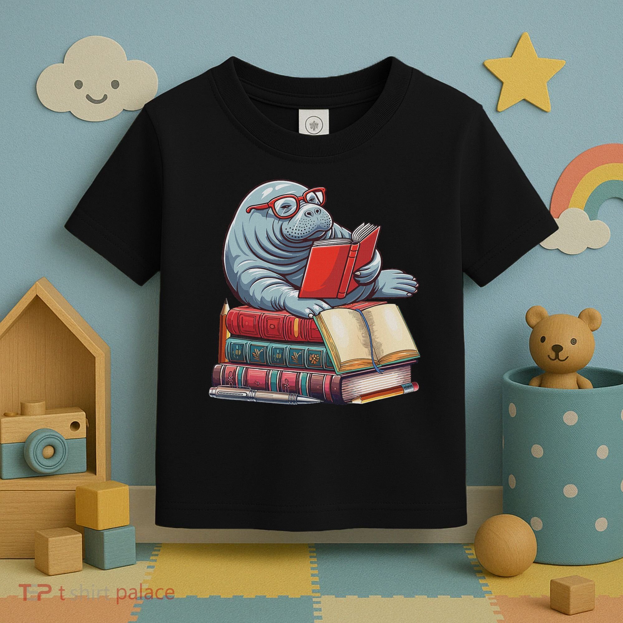 Reading Books Matching Bookworm Readers Librarian Toddler T-Shirt