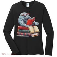 Reading Books Matching Bookworm Readers Librarian Women's Long Sleeve Shirt thumb 0