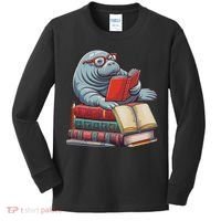 Reading Books Matching Bookworm Readers Librarian Kids Long Sleeve Shirt thumb 0