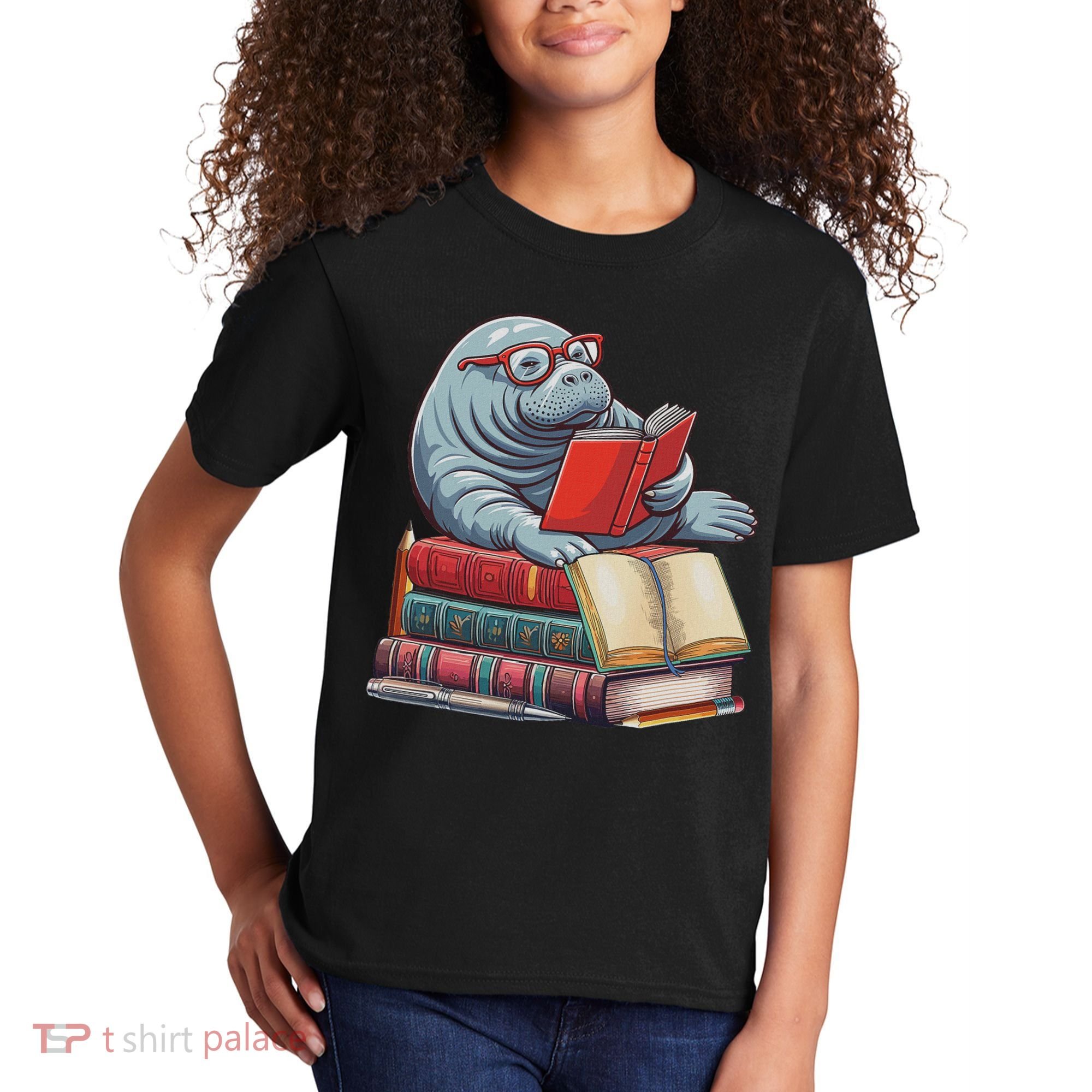 Reading Books Matching Bookworm Readers Librarian Kids T-Shirt