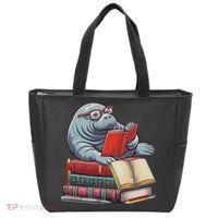 Reading Books Matching Bookworm Readers Librarian Tote Bag thumb 0