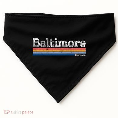 Retro Baltimore Maryland USA-Made Doggie Bandana