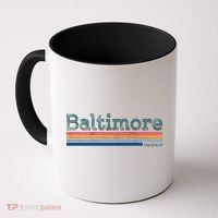 Retro Baltimore Maryland Coffee Mug thumb 0