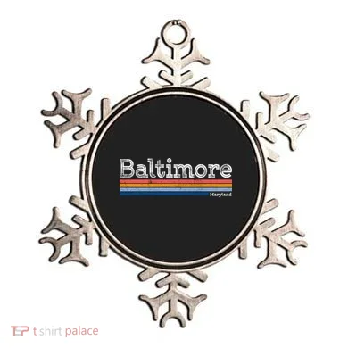 Retro Baltimore Maryland Ornament