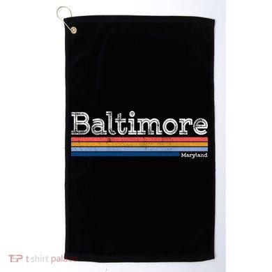 Retro Baltimore Maryland Golf Towel