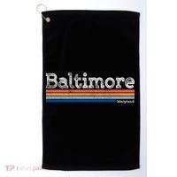 Retro Baltimore Maryland Golf Towel thumb 0