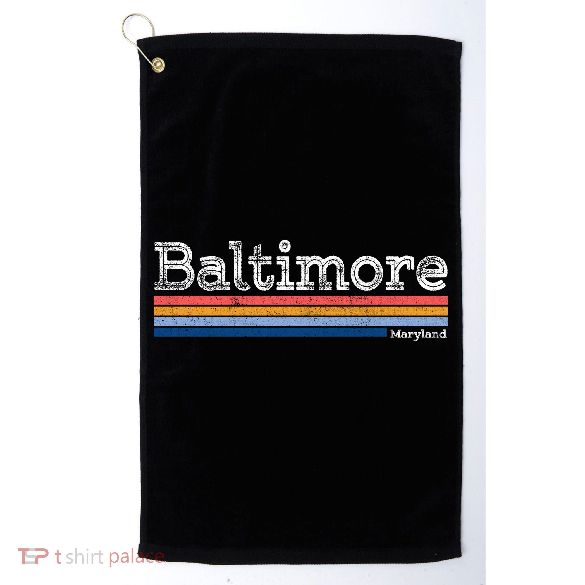 Retro Baltimore Maryland Golf Towel