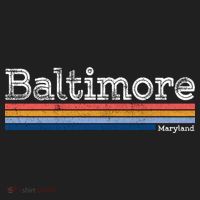 Retro Baltimore Maryland Golf Towel thumb 3