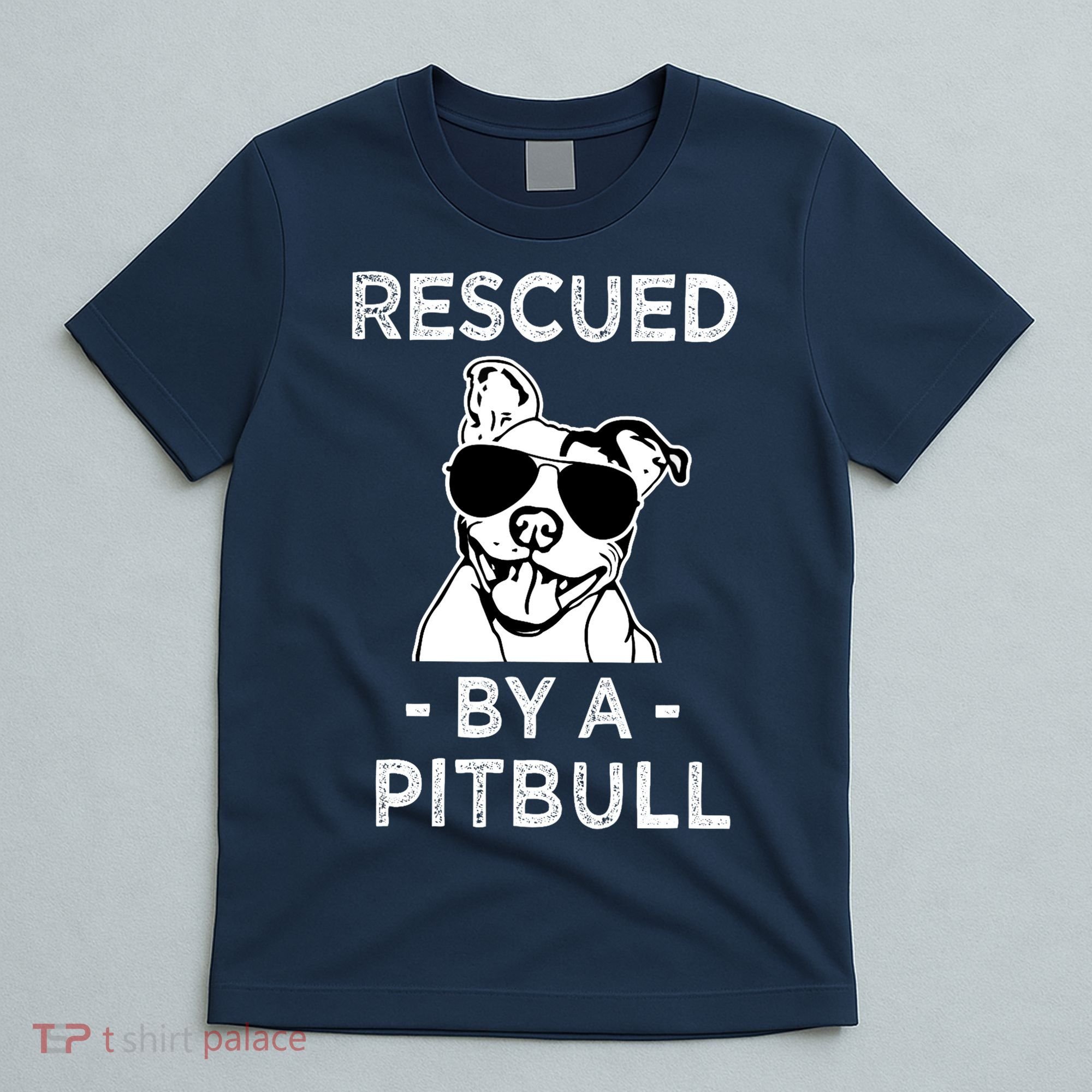 Rescued by my Pitbull Dog funny saying T-Shirt