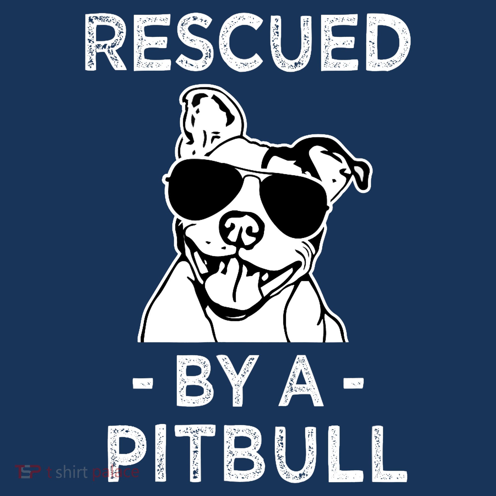 Rescued by my Pitbull Dog funny saying Women's Hoodie