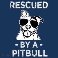 Rescued by my Pitbull Dog funny saying Toddler Sweatshirt thumb 2