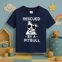 Rescued by my Pitbull Dog funny saying Toddler T-Shirt thumb 3
