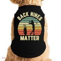 Retro Back Nines Matter Golfing Lover Golf Putt Doggie Tank thumb 0